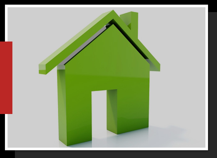 Listing Price and Property Value Estimates Graphic of a green house icon