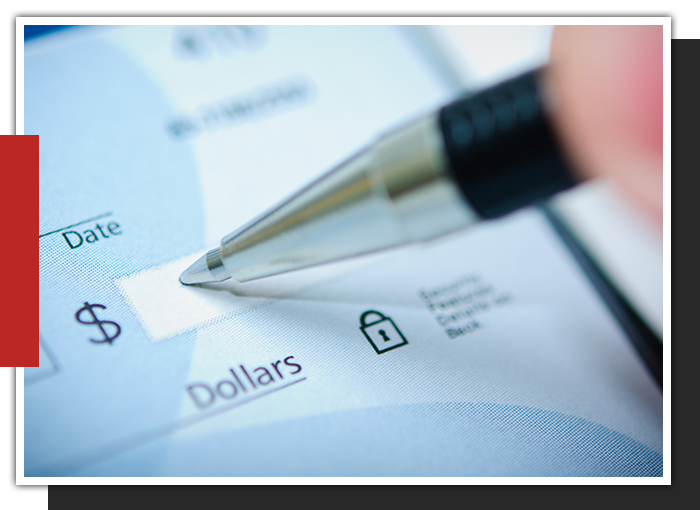 The Security Deposit image of writing a cheque
